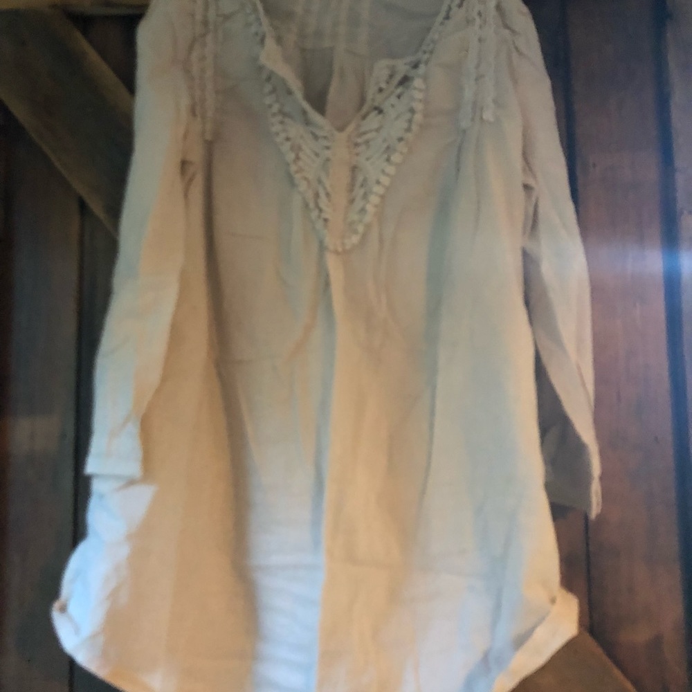 Tunic with crochet detail